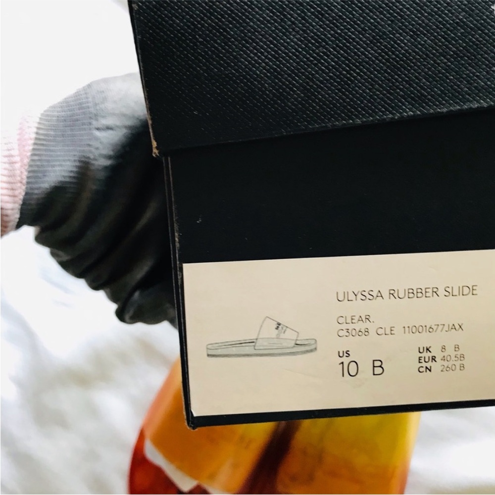 🆕Super Vibrant COACH RAINBOW Ulyssa Rubber Slide in 🌈Clear w COACH BOX - Picture 4 of 15